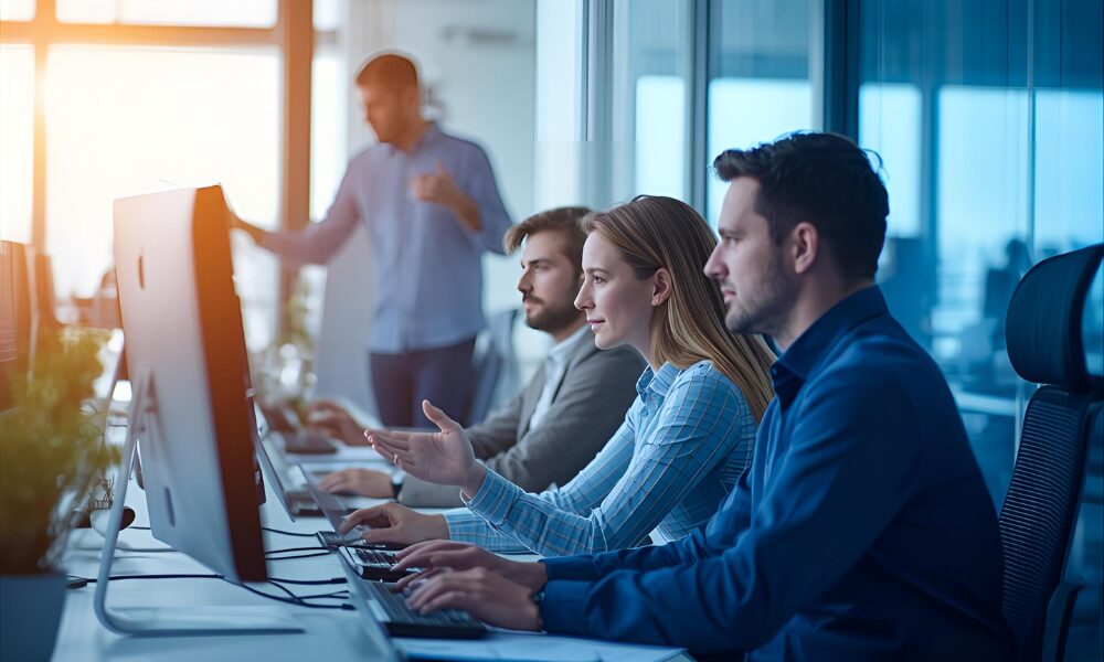 Image text: Data entry services and digital documentation workflow visual.